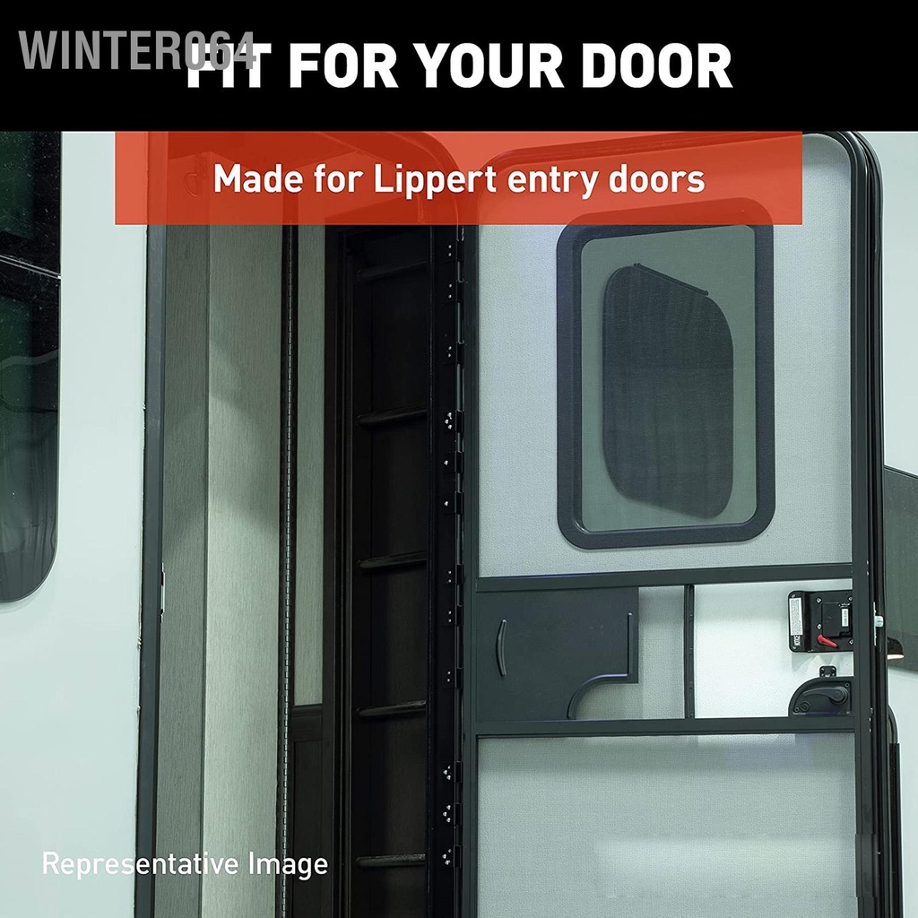 Winter064 2 Chiếc RV Mục Từ Ma Sát Cửa Bản Lề Kim Loại Hoạt Động Êm Cao Cấp Màu Đen Dễ Dàng Lắp Đặt Cho Bánh Xe 5th Kéo Motorhome