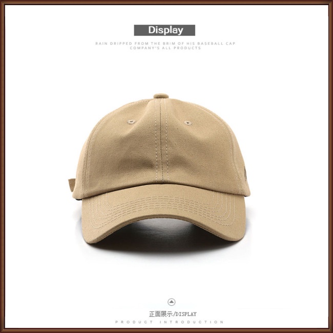 Mũ Lưỡi Trai Màu Trơn Thêu Chữ Phong Cách Hàn Quốc Thời Trang