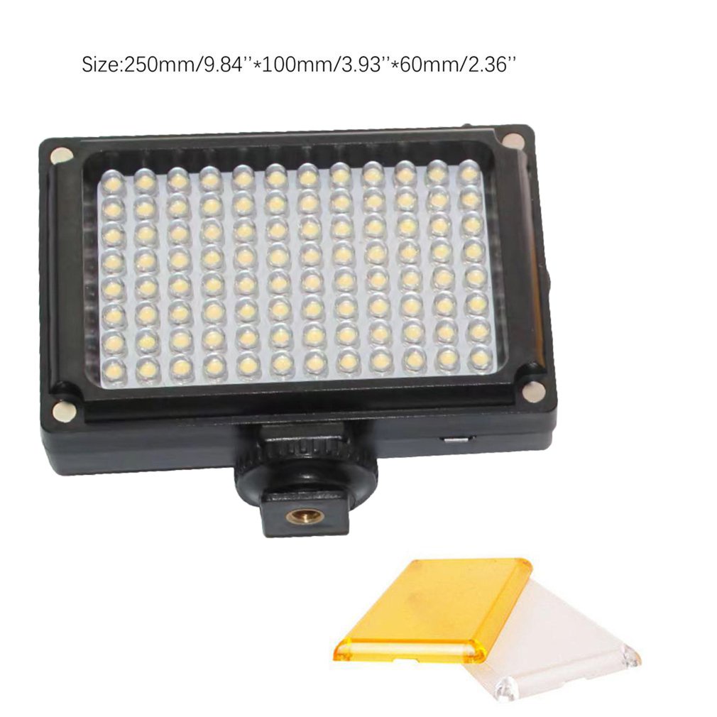 96 Led Video Light Portable Selfie Fill Spotlight With Hotshoe For Smartphone Cellphone Camera [Q/3]