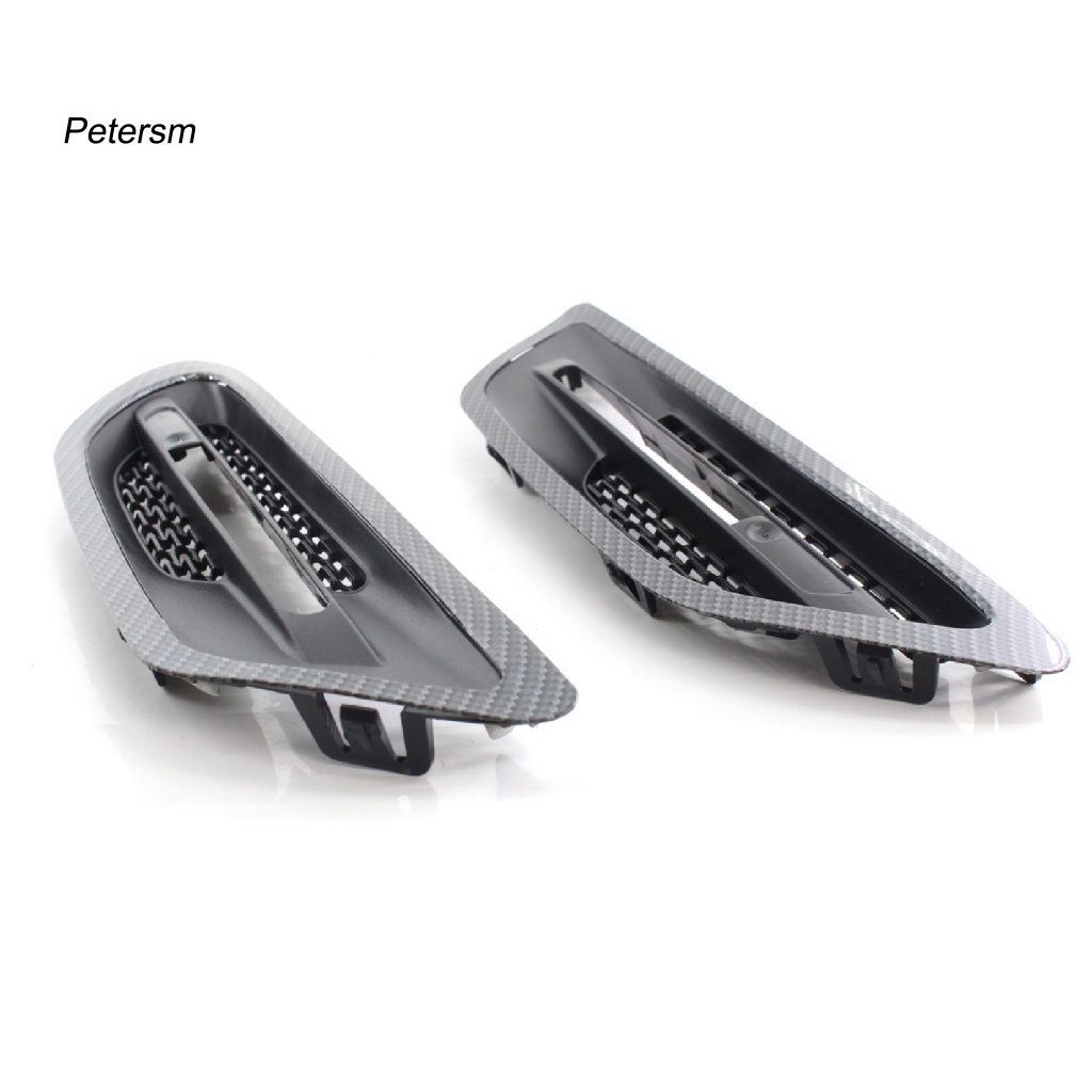 Bộ 2 Khung Lỗ Thông Khí Bằng PP Họa Tiết Sợi Carbon Thay Thế Cho 5 Series M5 2012-2016
