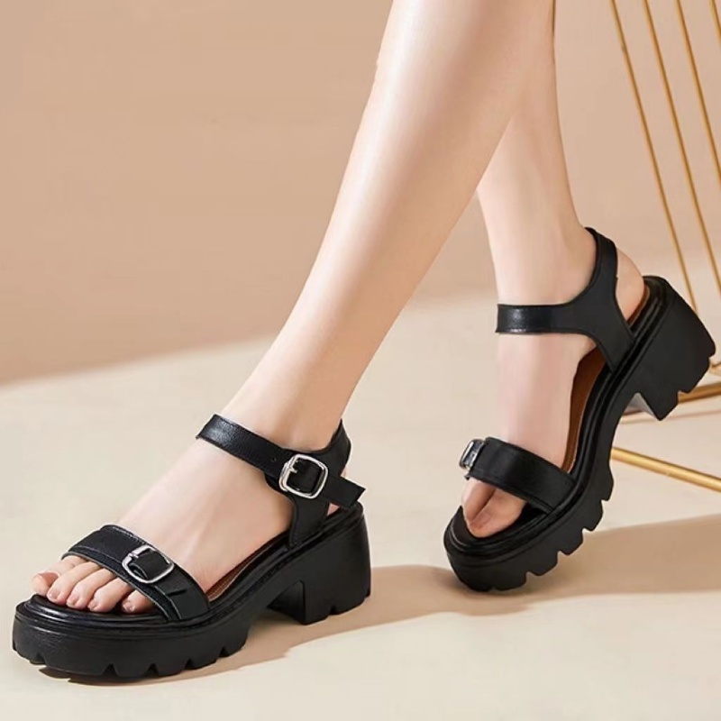 Xăng đan Cao Gót Đế Dày Thời Trang Mùa Hè Hàng Mới Dành Cho Bạn Nữ