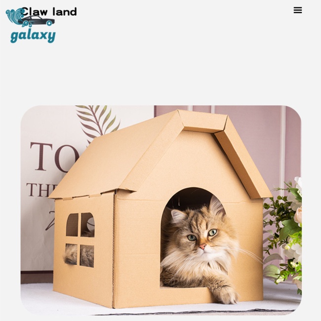 Galaxy Nhà Giấy Cào Móng Chống Mài Mòn Dành Cho Mèo