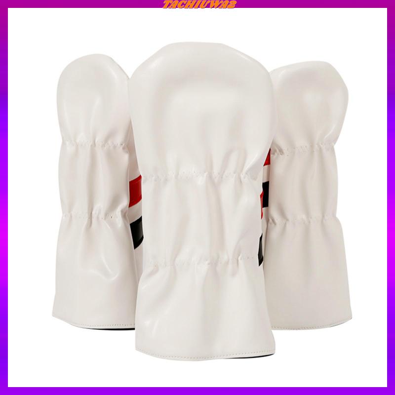 Bộ 3 Vỏ Bọc Đầu Gậy Đánh Golf Bằng Lông Cừu Lót Gỗ Chống Mòn