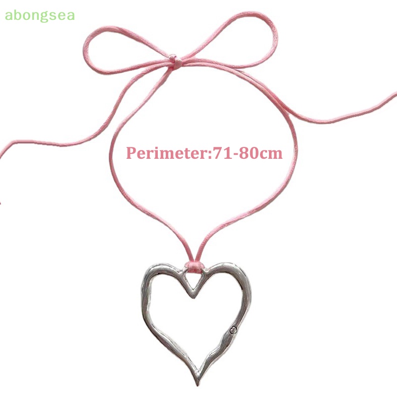 Vòng Cổ Choker Hình Trái Tim Rỗng Phong Cách Punk Ngọt Ngào Cá Tính Có Thể Điều Chỉnh Dành Cho Nữ