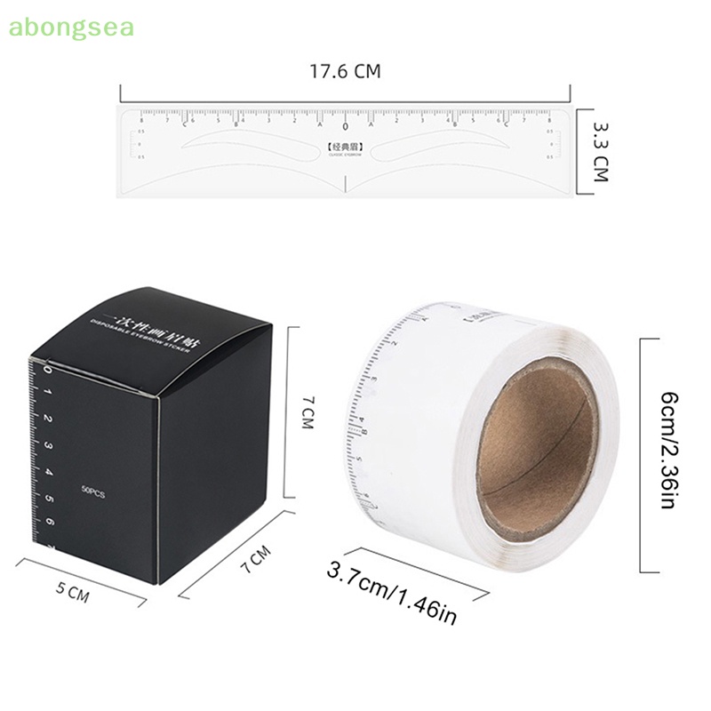 Abongsea Thước Dán Định Hình Xăm Lông Mày Dùng Một Lần Tiện Dụng
