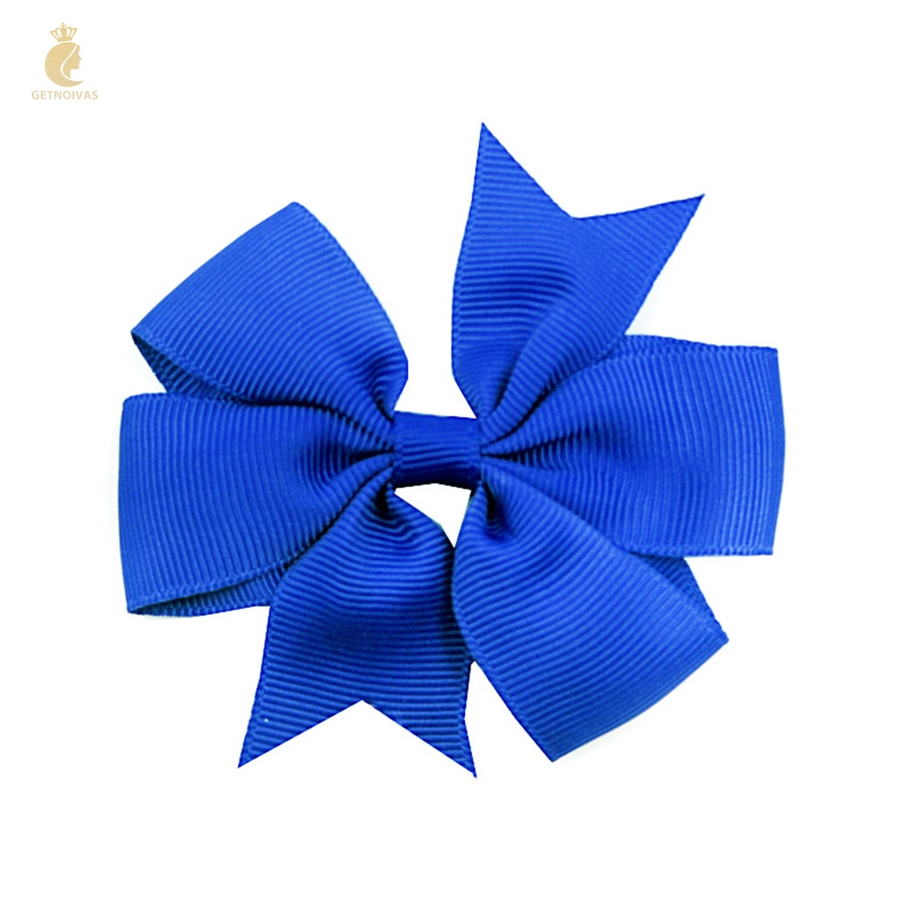 GETNOIVAS Set 40 Kẹp Tóc Nơ Ruy Băng Mềm Mại Màu Trơn