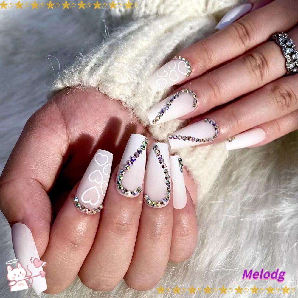 Bộ 24 Móng Tay Giả Toàn Diện Có Thể Tháo Rời Được DIY