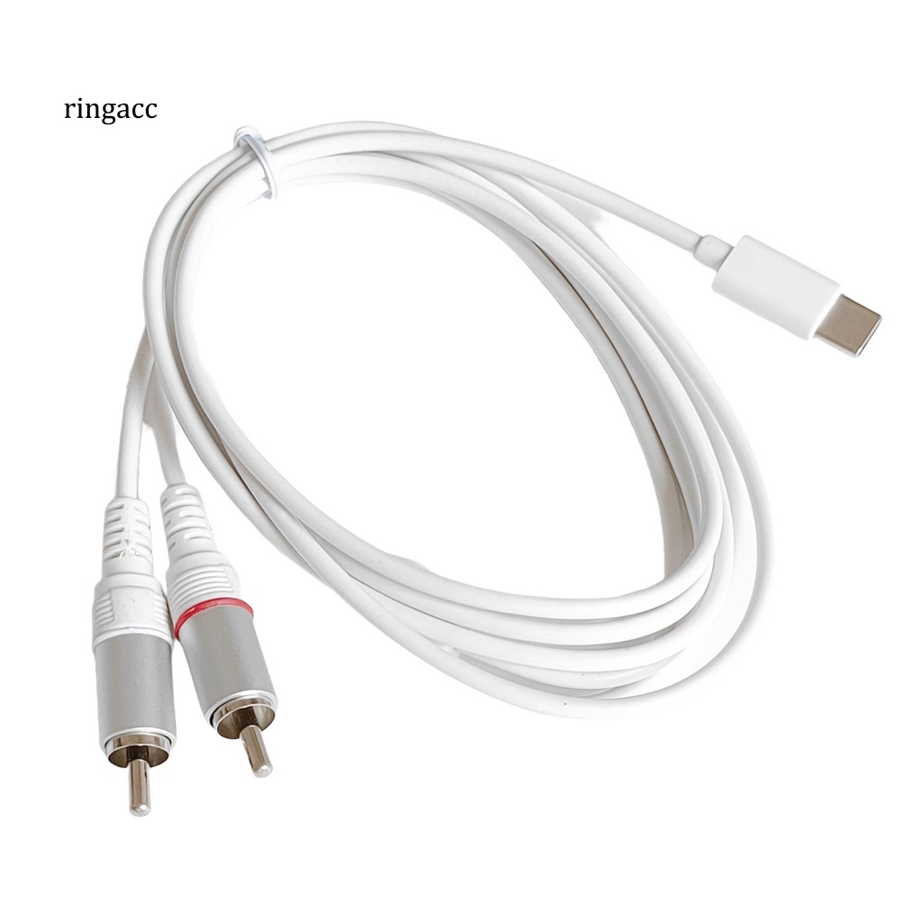Dây Cáp Âm Thanh RGA Chuyển Đổi Cổng Type-C Sang 2RCA Chuyên Dụng