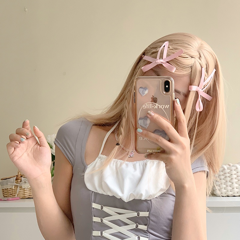 Kẹp Tóc Nơ Ruy Băng Cỡ Lớn Thời Trang Mới 2023 Cho Bé Gái