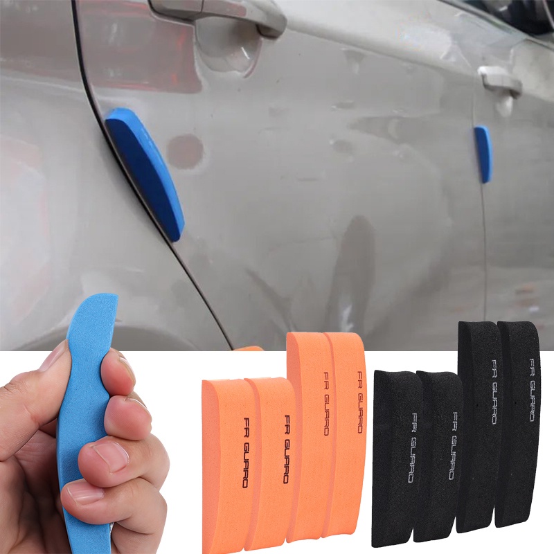 Bộ 4 Miếng Dán Cao Su Chống Trầy Xước Nhiều Màu Sắc Bảo Vệ Cạnh Cửa Xe Hơi