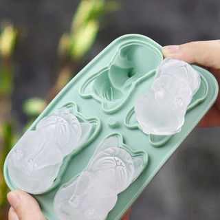 Khay Silicone Làm Đá Hình Chó Bull