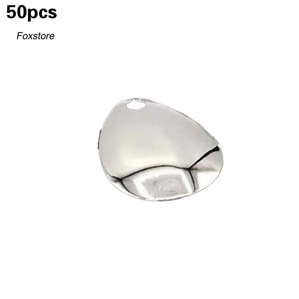 [Fx] Set 50 Mồi Câu Cá Cứng Kèm Lưỡi Dao Mini Dễ Xoay