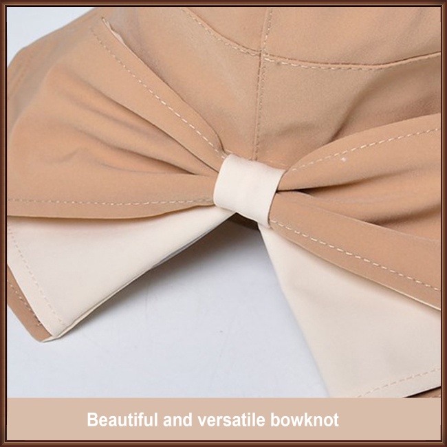 Nón Tai Bèo Vành Rộng Chống Nắng Đính Nơ Dễ Thương Thời Trang Mùa Hè Cho Nữ