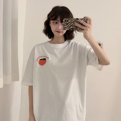 Áo Thun Nữ Tay Ngắn Dáng Rộng Phong Cách Hàn Quốc