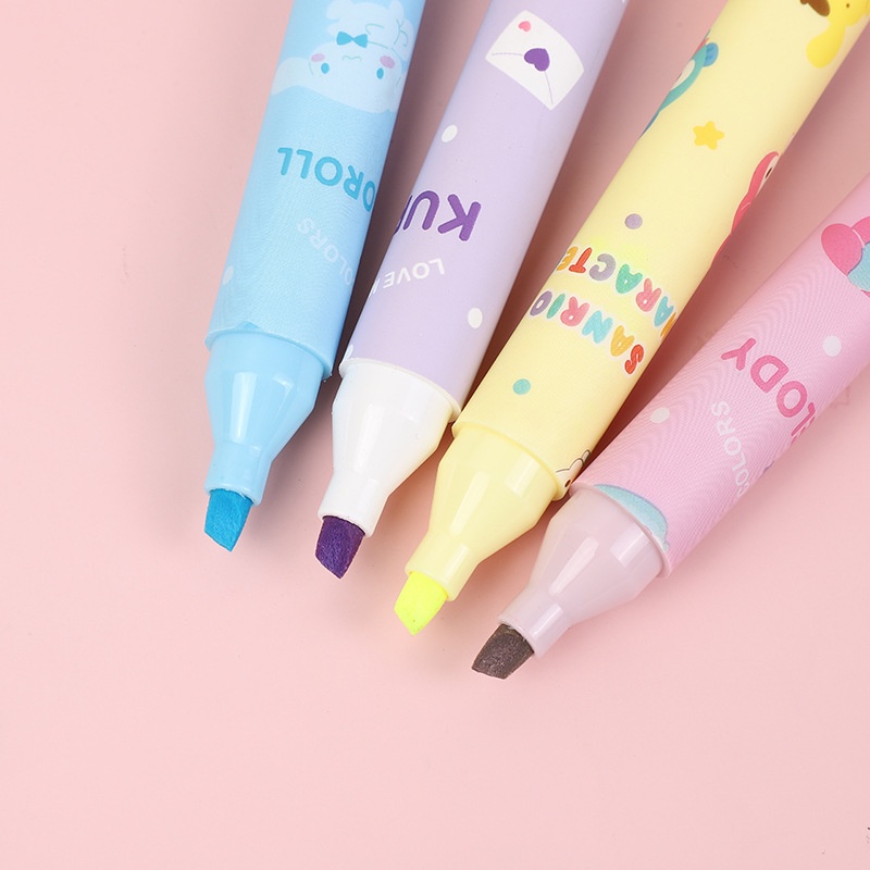 Phấn Bắt Sáng Sanrio Họa Tiết Hoạt Hình Graffiti Nhiều Màu Sắc Dễ Thương diy