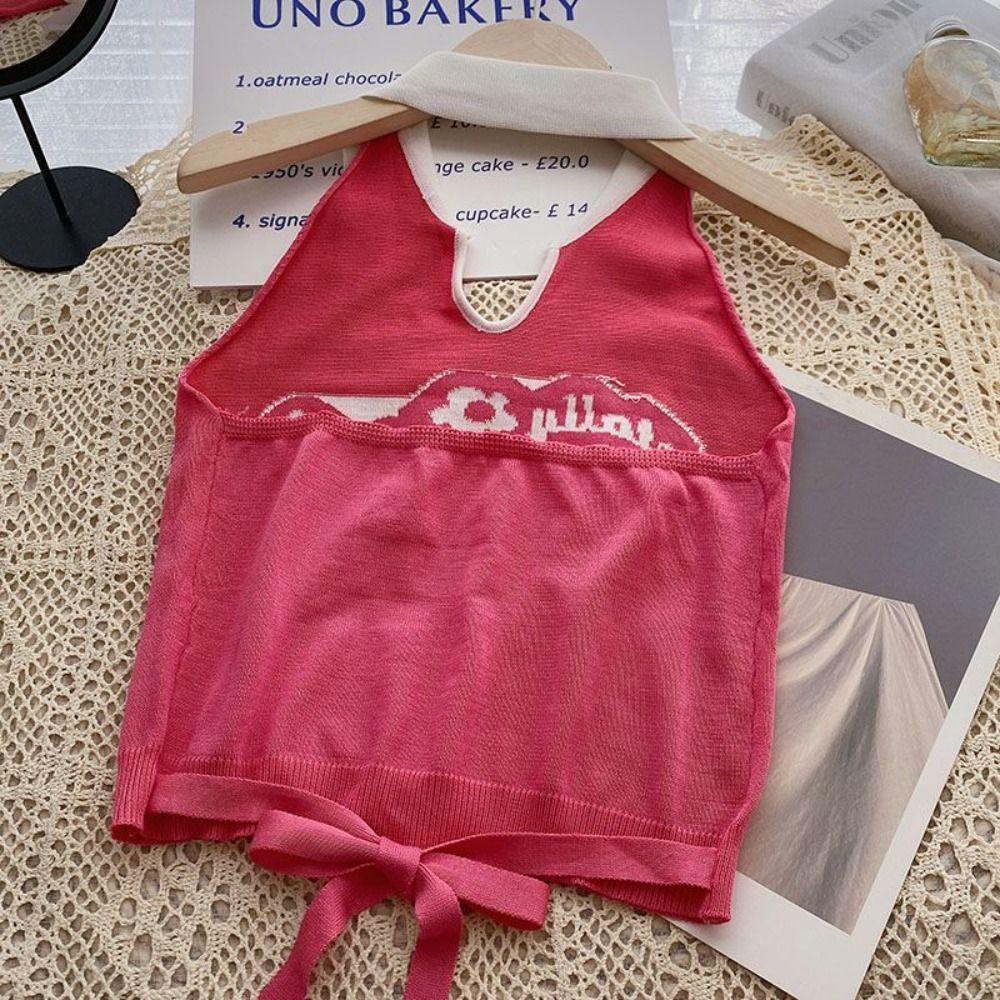 NICKOLAS Áo Crop Top Mềm Mại Form Rộng Thêu Họa Tiết Y2K Phong Cách Retro Hàn Quốc