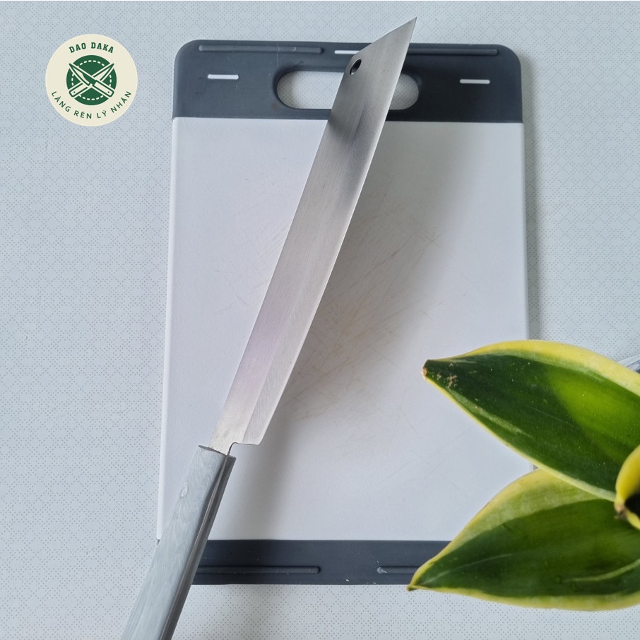 Dao nhà bếp chuyên thái thịt - Thép Nhật trắng không gỉ - Chuôi nhựa