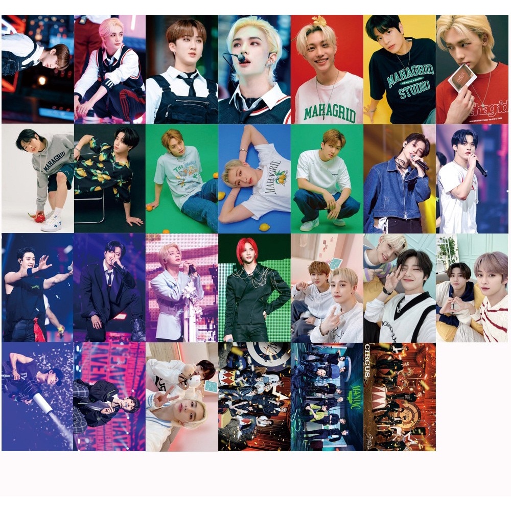 Hộp 55 ảnh Kpop Stray kids boy 127 UNIVERSE LOMO Cards New Album FAVORITE Photocards Card