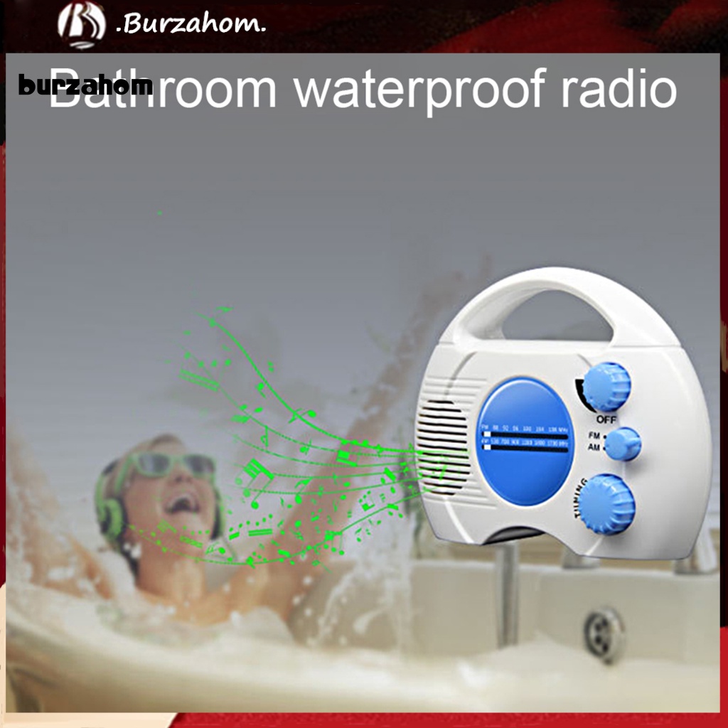 Radio AM FM Mini IPX4 Chống Thấm Nước Bền Bỉ Tiện Dụng Cho Gia Đình 0.5W