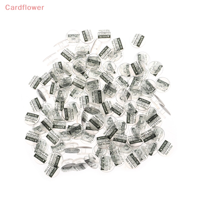 Bộ 100 Nút Nhựa Màu Đen Trong Suốt Trang Trí Giày Mới