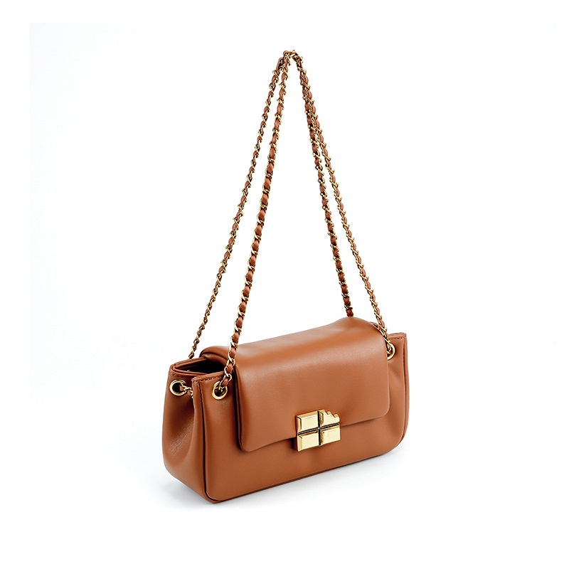 Túi đeo dưới cánh tay Hình Vuông Cỡ Nhỏ Màu Trơn Mềm Mại Thời Trang Cao Cấp Cho Nữ