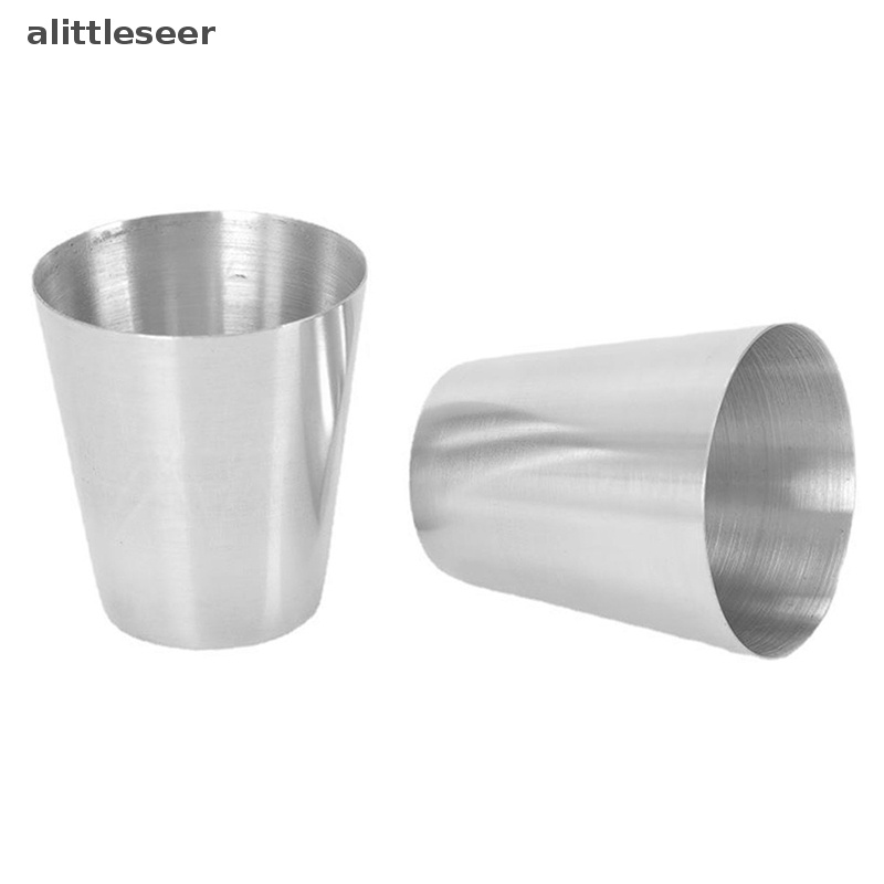 Set 5 Cốc Uống Rượu Whiskey Bằng Thép Không Gỉ Tiện Dụng Khi Đi Cắm Trại