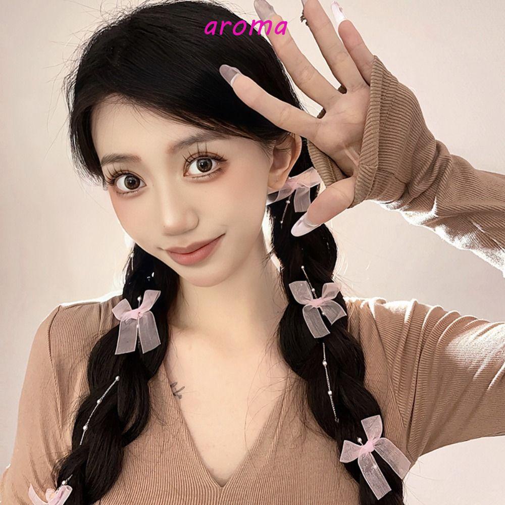 Kẹp Tóc Hình Nơ Phong Cách Lolita Hàn Quốc Dễ Thương Cho Nữ