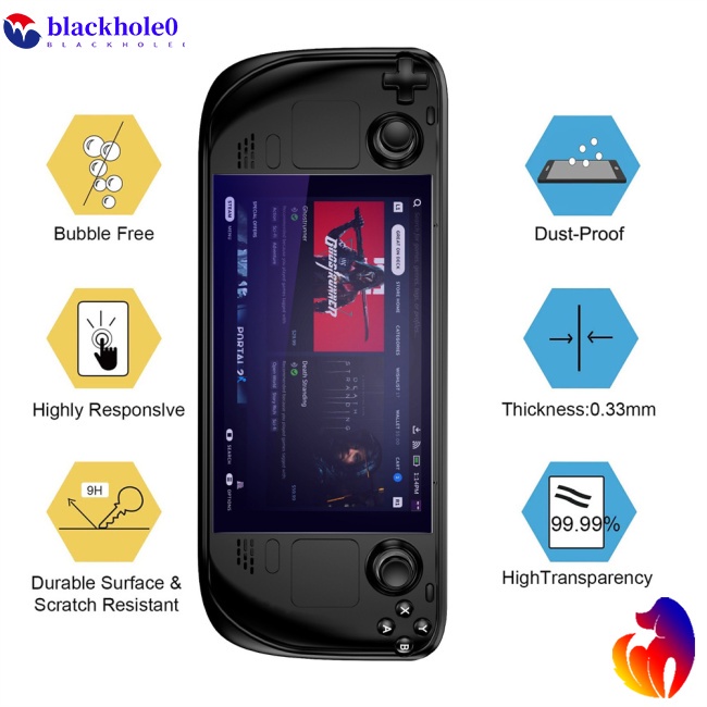 Bộ 2 Kính Cường Lực Hd Chống Trầy Chống Nổ Cho Máy Chơi Game Hơi Nước