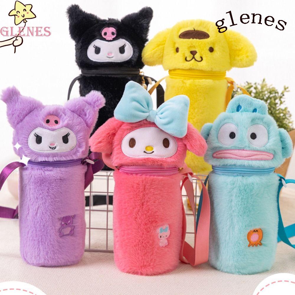 Vỏ Bọc Bình Nước Thủy Tinh Bằng Vải Bông Cách Nhiệt Hình Selens Mymelody Pachacco Cinnamoroll Cho Bé