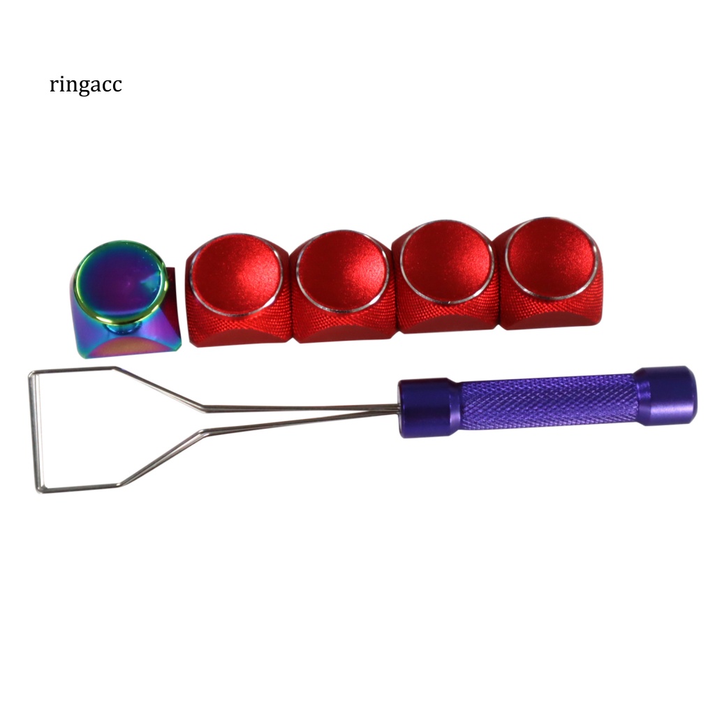 Rga Set 5 Nắp Bàn Phím Cơ Bằng Kim Loại Mạ Điện Màu Gradient Tiện Dụng Cho Máy Tính Để Bàn