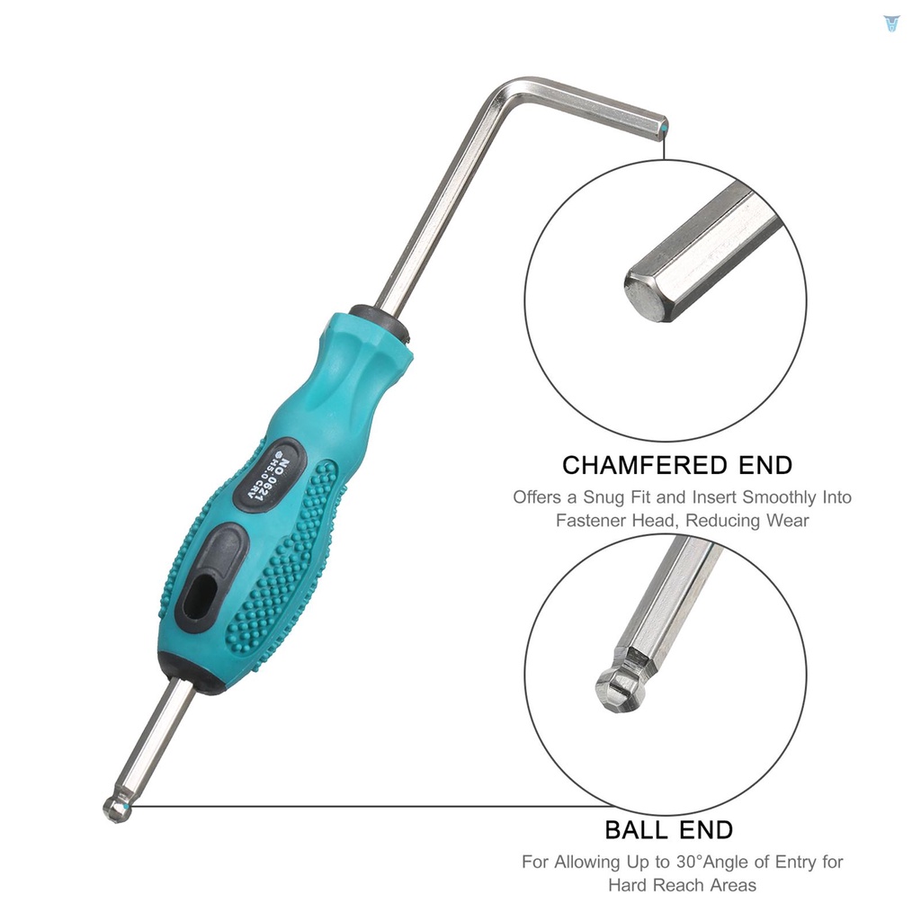 Bộ Cờ Lê Allen Bằng Thép Vanadium Với Tay Cầm TPU Tiện Dụng