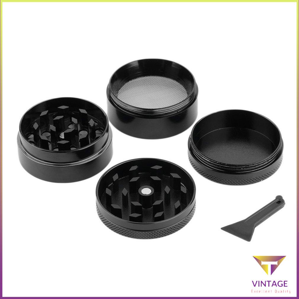 Máy nghiền xì gà thảo mộc hợp kim nhôm nhỏ 4 lớp di động cầm tay Tiện ích Muller [T/19]