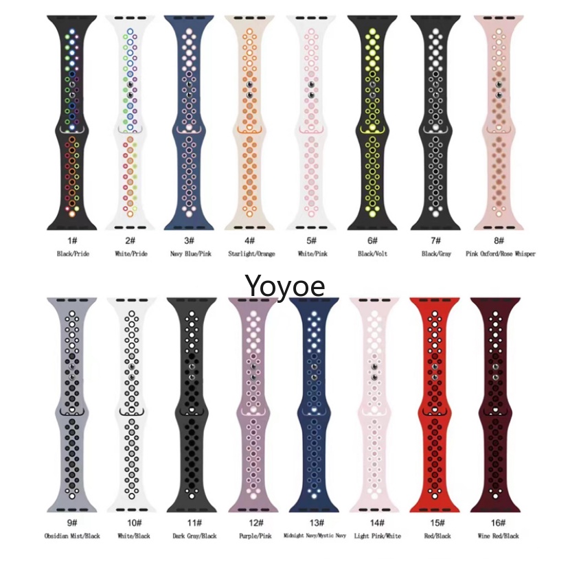Dây Đeo Silicon 49mm 44mm 45mm 41mm 40mm 38mm 42mm Cho iwatch Ultra Series 8 7 Se 1 2 3 4 5 6