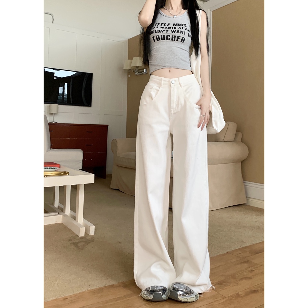 Quần Jean Ống Suông Rộng Thời Trang Cá Tính Trẻ Trung