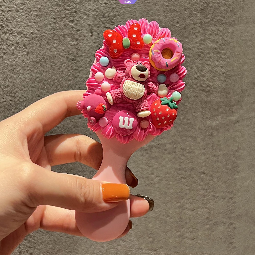 Sanrio Lược Đệm Khí Mát Xa Chống Mài Mòn Bền Bỉ Hình Cinnamoroll My Melody Pom Pom Purin StellaLou Dâu Tây Dễ Sử Dụng [RAIN]