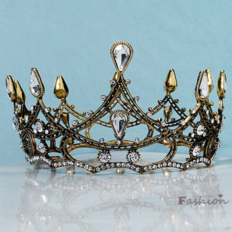 Vương Miện Hợp Kim Mạ Điện Kiểu Dáng Đơn Giản Trang Trí Cô Dâu