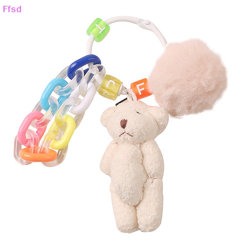 {Ffsd} Móc Khóa Thỏ Bông Hoạt Hình Dễ Thương Trang Trí Ba Lô / Ô Tô * Bán Chạy