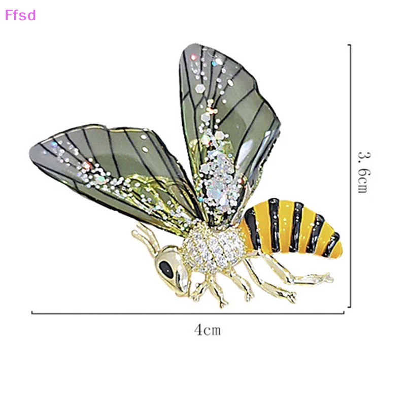 {Ffsd} Ghim Cài Áo Hình Cánh Ong Bay Tráng Men Trong Suốt Thời Trang Nữ * Hàng Bán Chạy