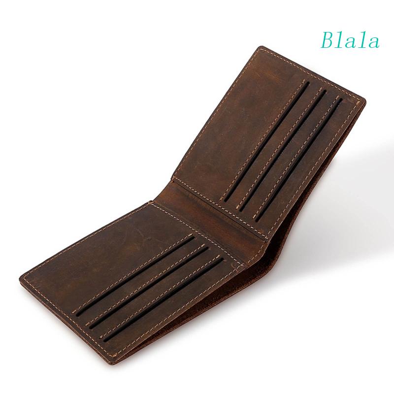 Ví Da PU Gập Đôi Phong Cách Vintage Cho Nam Giá Đỡ