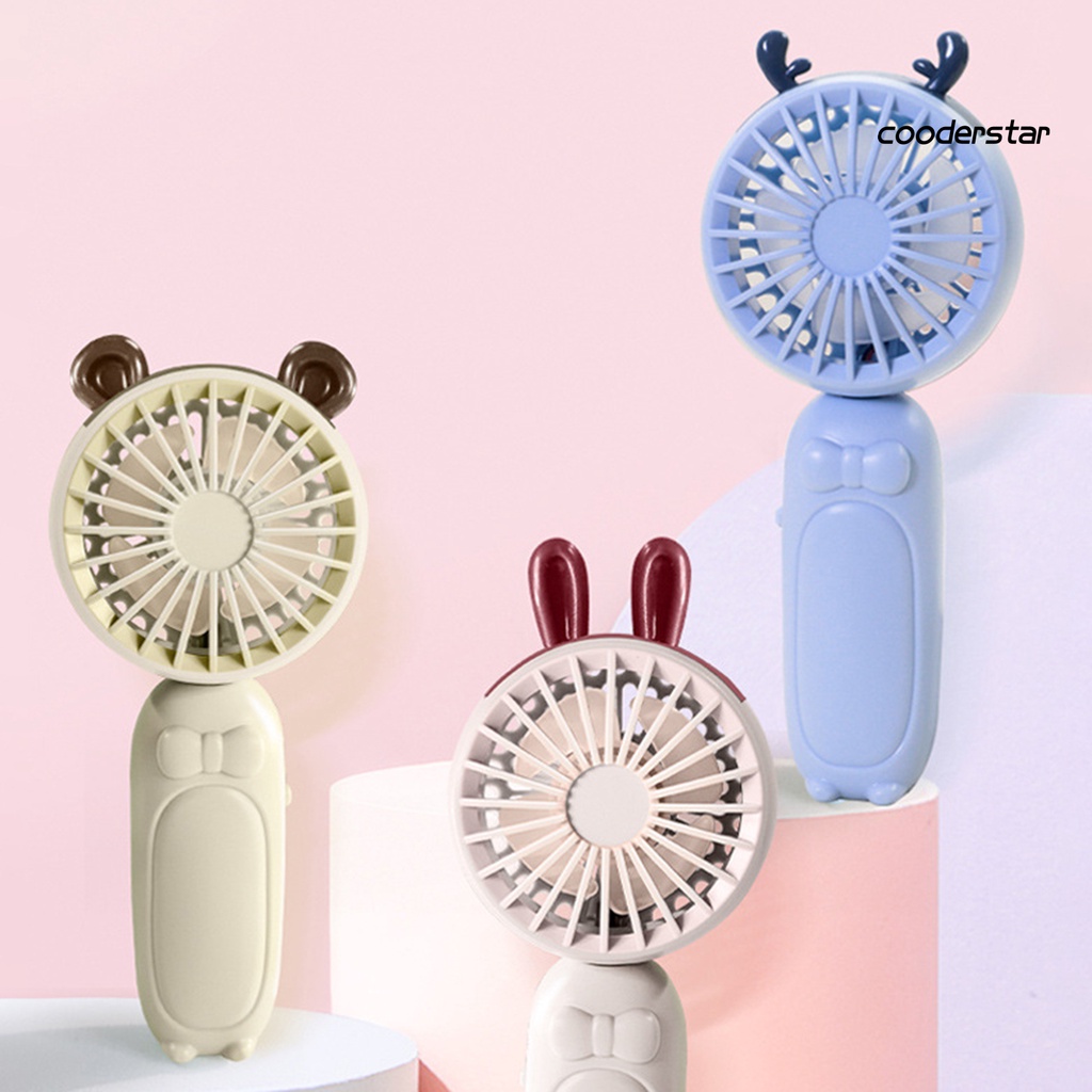 1 Bộ Quạt Cầm Tay 3 Bánh Răng Chuyển Đổi 2 Tốc Độ Gió 4 Cánh Sạc USB 90 Độ Gấp Gọn Dành Cho Trường Học