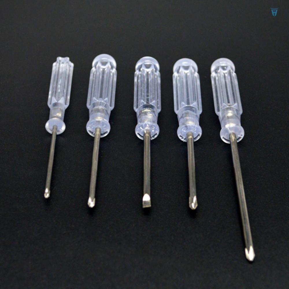 Bộ 5 Tuốc Nơ Vít Phillips Mini Trong Suốt Dùng Để Sửa Chữa Máy Tính