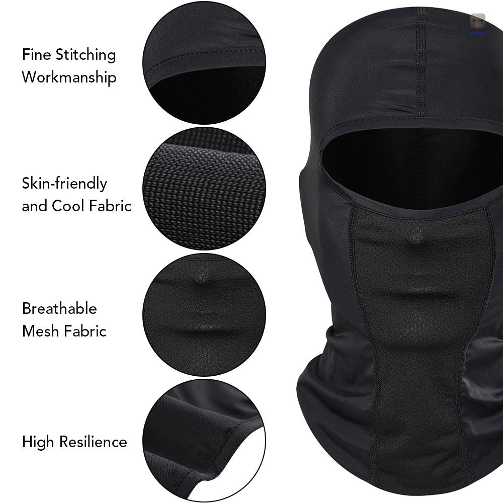 Mặt Nạ Che Phủ Toàn Diện Bằng Lụa Lạnh Thoáng Khí Nhanh Khô Dành Cho Nam Và Nữ