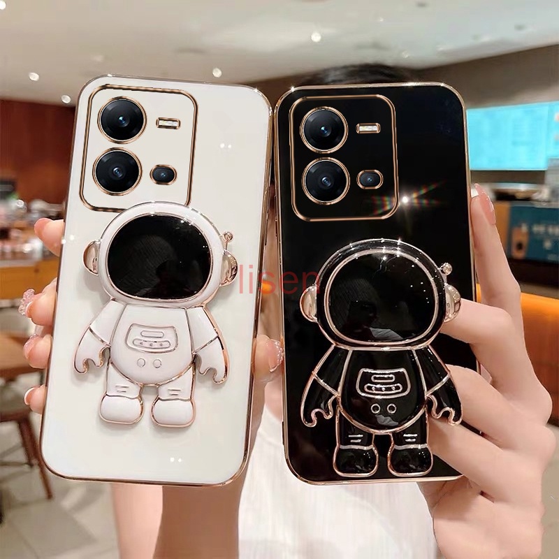 Ốp lưng Vivo V25 V25E Ốp Điện Thoại Có Giá Đỡ Hình Phi Hành Gia Cho Vivo V27 5G / V27E / V23 5G / V20 SE / V15 / V19 / V19 NEO YHY