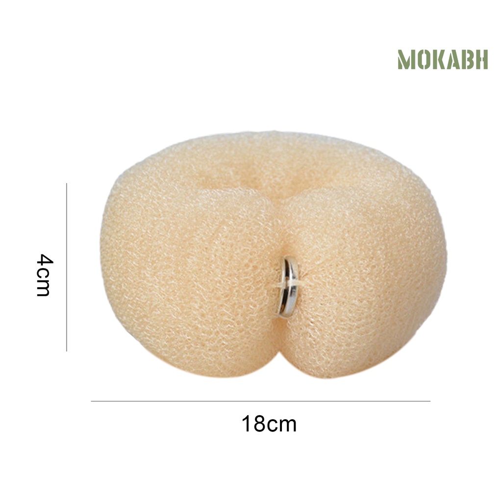 Kẹp Tóc Hình Bánh Donut Bằng Chất Liệu Nylon Dùng Tạo Kiểu Tóc Cho Nữ