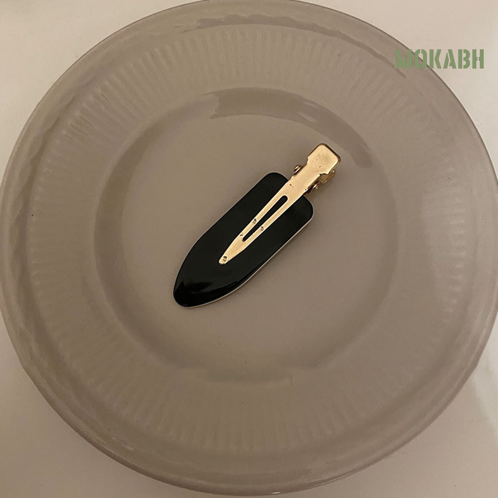 Kẹp Tóc Bằng Hợp Kim Acrylic Họa Tiết Sọc Caro Phong Cách Vintage Cho Nữ