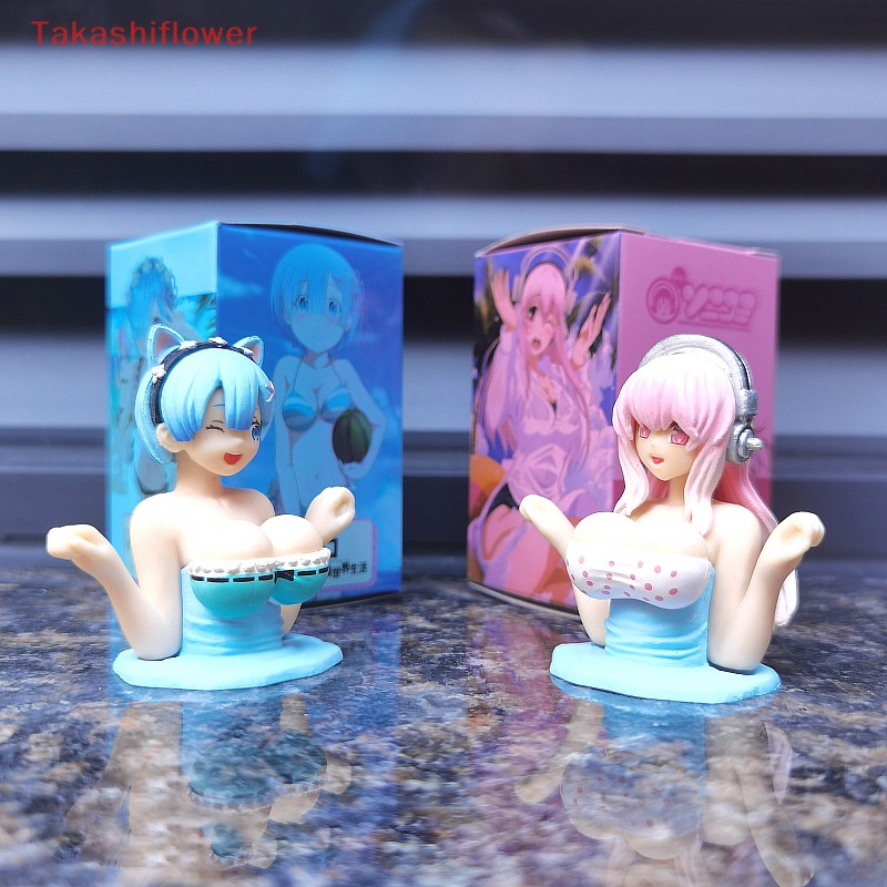 (Takashiflower) Búp Bê Lắc Ngực Trang Trí Bảng Điều Khiển Xe Hơi Gợi Cảm Dễ Thương