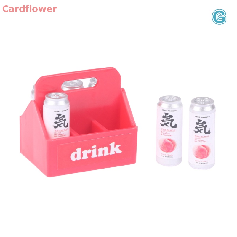 1 Bộ Bình Uống Nước Mềm Có Khung Dùng Trang Trí Nhà Búp Bê 1: 12 Mới