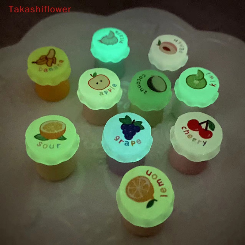 Set 5 Hũ Mật Ong Đồ Chơi Bằng Nhựa Resin Phát Sáng Trong Đêm Trang Trí Nhà Búp Bê Crafg