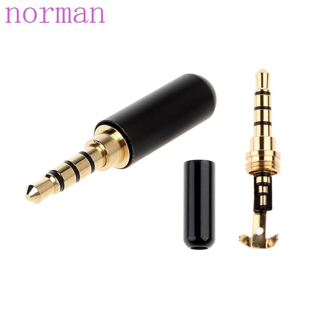 Norman Đầu Kẹp Nối Dây Âm Thanh 3.5mm DIY AUX 3.5mm Male