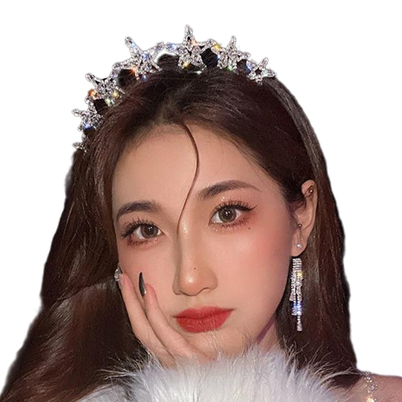 Cài Tóc Hình Ngôi Sao Đính Đá Phong Cách Vintage